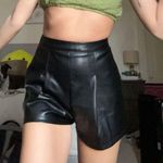 Missguided Leather Shorts Photo 0