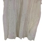 NWOT Pinch medium short flutter sleeve white neck tie blouse Photo 3