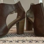 White Mountain  peep toe & stacked heel bootie!! Sandal 3.5” heel Photo 0
