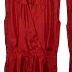 Club Monaco  Silk Sleeveless Romper Red size 6 Photo 0
