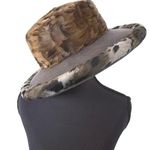 American Vintage Maximalist Vintage Wool Feather Faux Fur Brimmed Hat Avant Garde Excello Bollman Photo 0