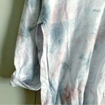 Cynthia Rowley 100% Linen Tie Dye Boho Hoodie Red White Blue M Photo 4