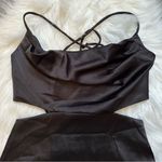 SheIn  Black Satin Mini Dress Photo 1