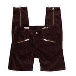 Gap NWOT Velvet Always Skinny Ankle Pants Maroon New Photo 1