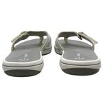 Clarks “Brinkley” Jazz White Flip Flop Sandals Synthetic Women’s Size 9 Photo 4