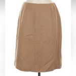 Oscar de la Renta 100% Camel Hair Tan Classic Pencil Skirt Women’s Size 8 Medium Photo 5
