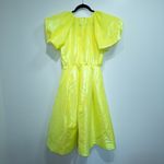 Christopher John Rogers Target Yellow Shimmery Puff Sleeve Volume Dress Size XS Photo 7