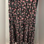 Charter Club  Floral Black and‎ Pink Sleeveless Dress medium Photo 1