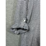 Adrienne Vittadini Adrienne Vittadini 100% Linen Womens Shirt Striped Blue Size 1X Photo 3