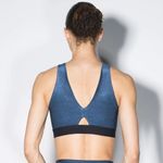 𝅺heroine Sport NWT ‘Swap’ Sports Bra in ‘Arctic Camo’ Navy Blue Size Medium Photo 6