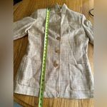 Alfani Classic Silk Linen Tweed Jacket/Skirt Suit With Fringe Detail Size 8 Photo 13