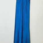 Halston Heritage Lauren Halter Jersey Gown Cerulean Blue Maxi Dress Womens 12 Photo 10