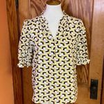 MELLODAY  bright geometric dressy blouse Photo 4