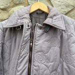 Cinzia Rocca Due Quilted Floral Purple Puffer Jacket Size 10 Photo 4