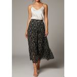 SABINA MUSAYEV Portia Maxi Skirt, Silver Black, Small Black Photo 1