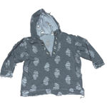 Distressed Ripped Grey Hoodie Women Oversized Casual Streetwear Gray Size L Photo 0