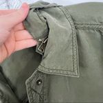 Free People  Green Utility Hooded Jacket Small Photo 6