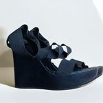 ALDO Black Wedge Sandals Size 6 Photo 0