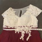 Women’s Ivory Lace Top Chiffon V Photo 8