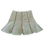 Ralph Lauren Lauren Skirt Wool Black Cream Side Zip Trumpet Womens 4P Petite Photo 1