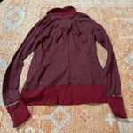 Lululemon Runderful 1/2 Zip Bordeaux Heathered Berry Rumble W3L95S size 12 Photo 2