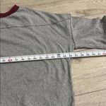 We The Free  Gray and Maroon Sweatshirt Free People Tee Tunic Top Size Medium Photo 13