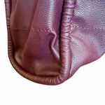 Neiman Marcus Purse Burgundy Faux Leather Tote Maroon Shoulder Bag Photo 5
