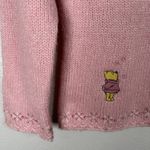 Disney Vintage Store Size XL Winnie The Pooh Snowflake Beaded Wool Blend Sweater Photo 2
