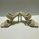 Lulus Lulu’s Louella Light Nude High Heel Sandals Size 8 Photo 3