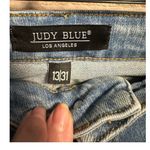 Judy Blue  Boyfriend Fit Jeans Size 13 31" Distressed Light Denim Frayed Hem Photo 3