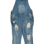 Mod Ref Boyfriend Distressed Denim Overalls bibs artsy school festival size S Photo 0