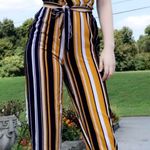 Rue 21 Zip Up Striped Jumpsuit Photo 0