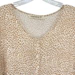 Fourteen & 9th Leopard Animal Print Babydoll Dress Smocked Tiered Photo 1