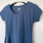 Outdoor Research Womens Bryn Dress Cornflower Striped Fit and Flare Size 10 Blue Photo 4