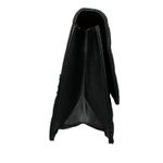 Charles David Quilted Black Bow Satchel Bag | Faux Leather Red Lining Top Handle Photo 2