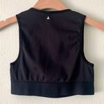 Ultracor  Level Lux Collegiate Glitter Sparkle Stripe Crop Top in Silver Size XS Photo 3