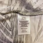 T by Talbots Petite L Palm Leaf Sleeveless Dress Button Front Casual Summer NWT White Size undefined Photo 6