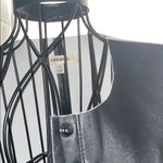 J. Brand XS Women's Black Leather Sleeveless Jacket Photo 9