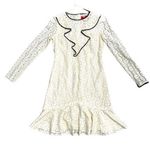 Monique Lhuillier ML Ivory Lace A-Line Dress Size 2 Photo 0