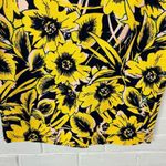 J.Crew Yellow Floral Patterned The Pencil Skirt Size 6 Photo 3