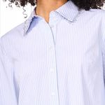 1. State  Women's Embellished-Collar Tiered Cotton Dress Windward Blue Sz L Photo 10