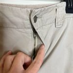 EXPRESS Precision Fit Cargo Pants 12 Y2K Vintage Embroidered Floral Crop Beige Photo 3