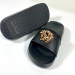Versace NWB  Palazzo Medusa Slide Sandal Black Size 37EU 1009461 DGOM8 KVO41 Photo 3