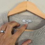 Rails Perci Heather Grey Palms Crew Neck Sweater Casual Neutral Comfy Medium Photo 2