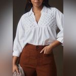 Maeve Anthropologie The Colette Cropped Wide-Leg Pants Photo 4