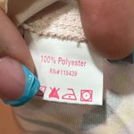 Julie Brown  NYC Womens Blouse Small Funky Hippie Disco Bow Tie Flare Pink Orange Photo 11