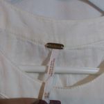 Free People  White Sleeveless Flowy Halter Neck Top Neutral Boho Size XS Photo 3