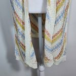 Love Riche  Colorful Boho Knit Vest with Side Ties Size Small Knit Open Vest Photo 3