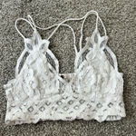 Free People  White Lace Bralette Photo 0