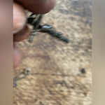 Rustic sterling silver finished with a black patina crucifix cross necklace Photo 3